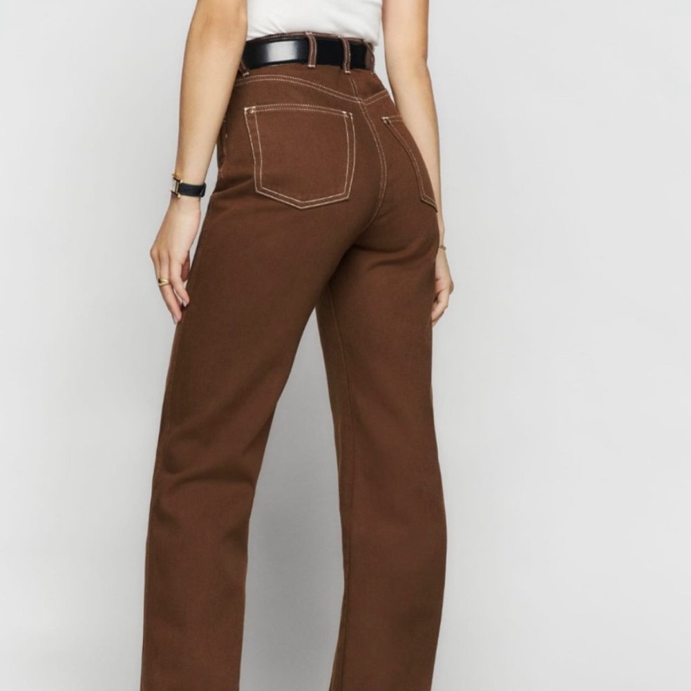 REFORMATION High-Rise Straight Leg Jeans